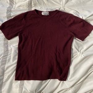 Maroon quarter sleeve blouse